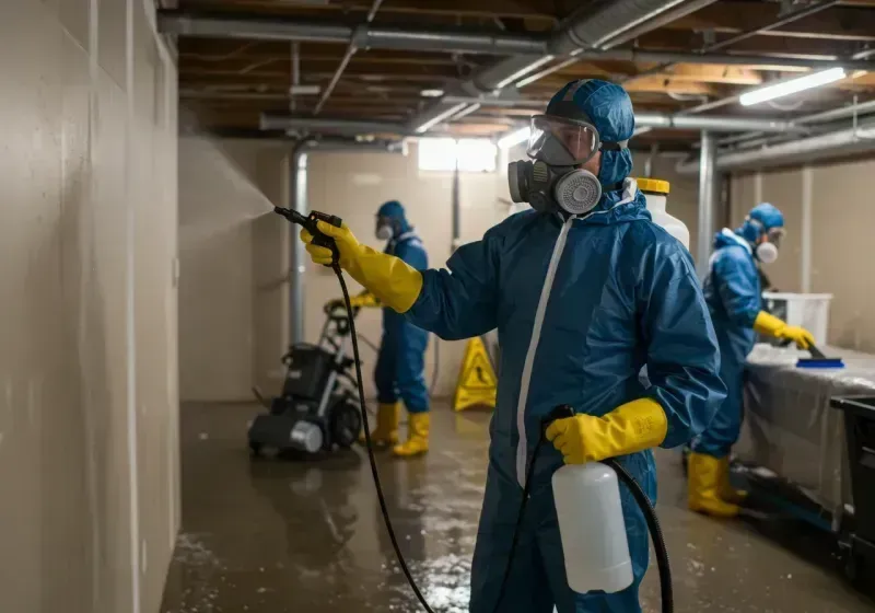 Basement Sanitization and Antimicrobial Treatment process in Borrego Springs, CA